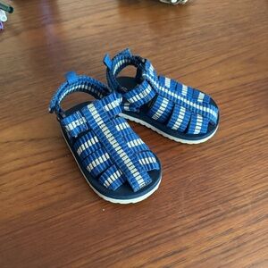 H&M Blue and White Baby Sandals